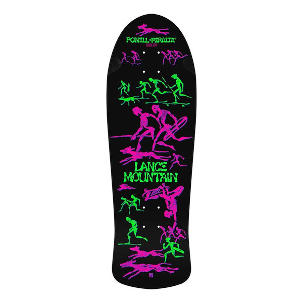POWELL PERALTA X BONES BRIGADE X LANCE MOUNTAIN | 14TH SERIES FUTURE PRIMITIVE REISSUE SKATEBOARD DECK. BLACKLIGHT AVAILABLE ONLINE AND IN STORE AT MOMENTUM SKATESHOP IN COTTESLOE, WESTERN AUSTRALIA.