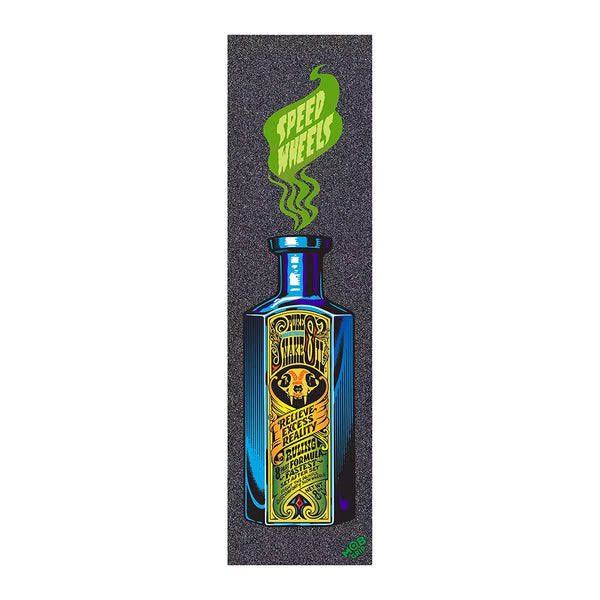MOB X SANTA CRUZ | SPEED WHEELS PURE SNAKE OIL GRIPTAPE SHEET. BLACK / 9" X 33" AVAILABLE ONLINE AND IN STORE AT MOMENTUM SKATESHOP IN COTTESLOE, WESTERN AUSTRALIA.