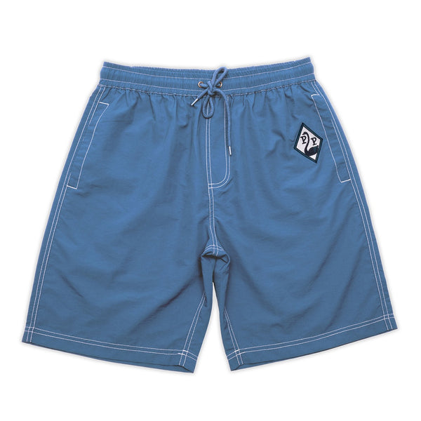 PASS~PORT | SWANNY RPET CASUAL SHORT. SLATE BLUE AVAILABLE ONLINE AND IN STORE AT MOMENTUM SKATESHOP IN COTTESLOE, WESTERN AUSTRALIA.