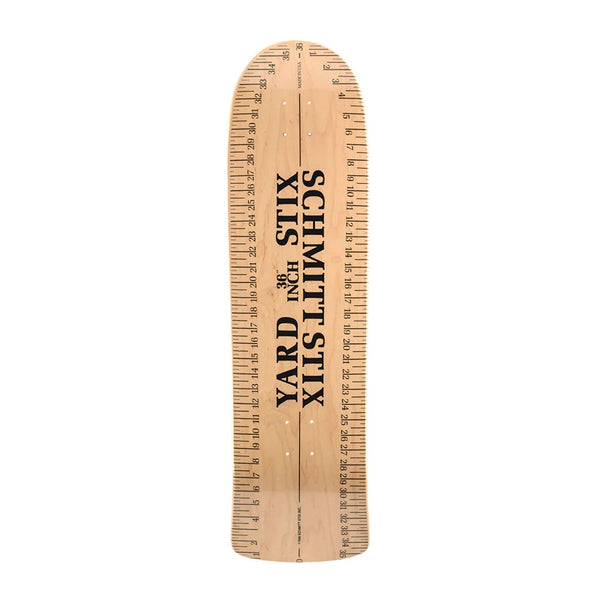 SCHMITT STIX | YARD STICK REISSUE SKATEBOARD DECK. NATURAL / 9.625" X 36" AVAILABLE ONLINE AND IN STORE AT MOMENTUM SKATESHOP IN COTTESLOE, WESTERN AUSTRALIA.