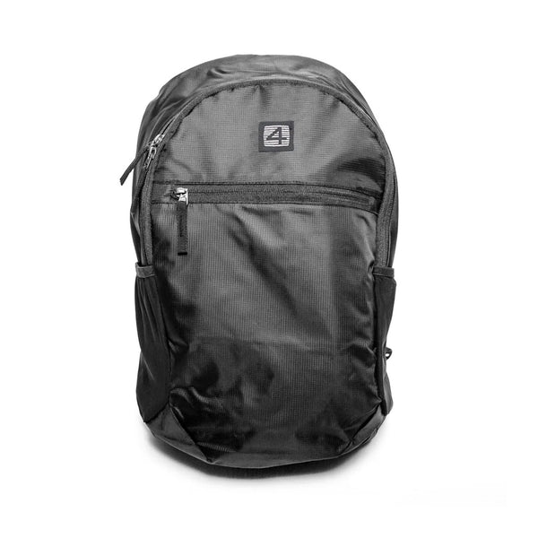 THE 4 SKATEBOARD COMPANY | FOLDABLE 15 LITRE BACKPACK. BLACK AVAILABLE ONLINE AND IN STORE AT MOMENTUM SKATESHOP IN COTTESLOE, WESTERN AUSTRALIA.