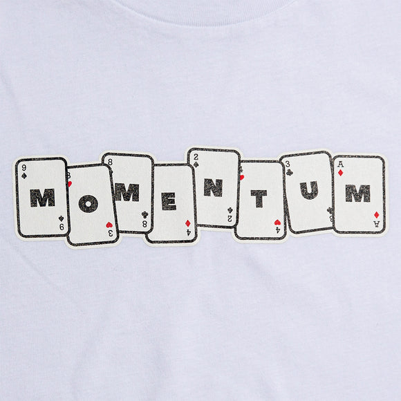 Momentum | Playing Cards Mens Classic Short Sleeve Tee. White Available Online and in Store at Momentum Skateshop In Cottesloe, Western Australia. Shop Online Now: www.momentumskate.com.au