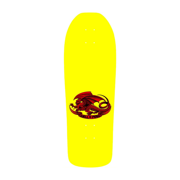 POWELL PERALTA X CLAUS GRABKE | REISSUE SKATEBOARD DECK. YELLOW / 10.25" X 30.5" AVAILABLE ONLINE AND IN STORE AT MOMENTUM SKATESHOP IN COTTESLOE, WESTERN AUSTRALIA.
