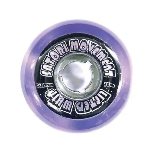 SATORI | LIFTED WHIP PURPLE SKATEBOARD WHEELS. 57MM X 78A AVAILABLE ONLINE AND IN STORE AT MOMENTUM SKATESHOP IN COTTESLOE, WESTERN AUSTRALIA.