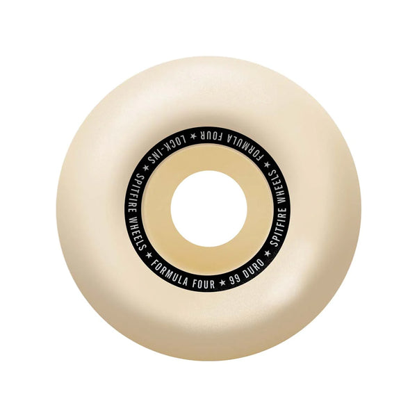 SPITFIRE | FORMULA FOUR LOCK-INS SKATEBOARD WHEELS. 52MM X 99A AVAILABLE ONLINE AND IN STORE AT MOMENTUM SKATESHOP IN COTTESLOE, WESTERN AUSTRALIA.