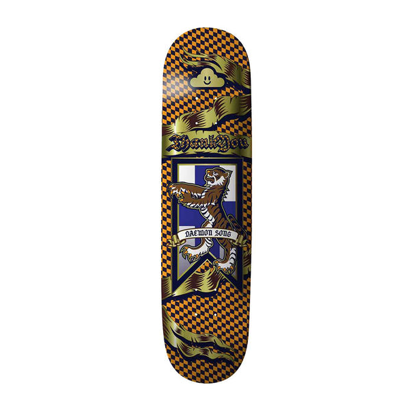 THANK YOU - MEDIEVAL DAEWONG SONG SKATEBOARD DECK. 8.0" X 32.25" AVAILABLE ONLINE AND IN STORE AT MOMENTUM SKATESHOP IN COTTESLOE, WESTERN AUSTRALIA.