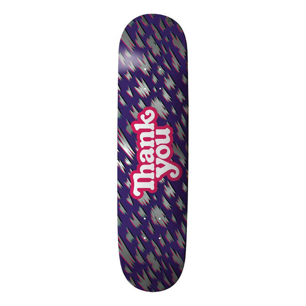 THANK YOU - MODERN LOGO SKATEBOARD DECK. 8.0" X 31.5" AVAILABLE ONLINE AND IN STORE AT MOMENTUM SKATESHOP IN COTTESLOE, WESTERN AUSTRALIA.