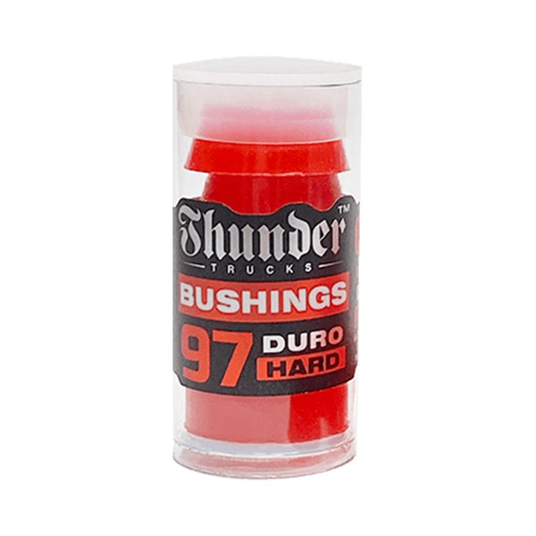 THUNDER | BUSHINGS TUBE. RED / HARD 97 DURO AVAILABLE ONLINE AND IN STORE AT MOMENTUM SKATESHOP IN COTTESLOE, WESTERN AUSTRALIA.