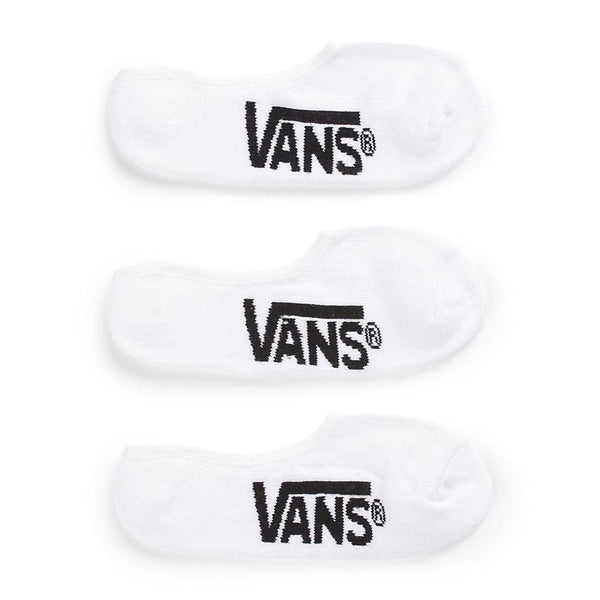 VANS | CLASSIC SUPER NO SHOW SOCKS 3 PACK. WHITE / SIZES 9.5 - 13 AVAILABLE ONLINE AND IN STORE AT MOMENTUM SKATESHOP.