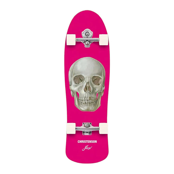 YOW X CHRISTENSON | SKALLE SURF SKATEBOARD. PINK / 34.0" X 10.0" AVAILABLE ONLINE AND IN STORE AT MOMENTUM SKATESHOP IN COTTESLOE, WESTERN AUSTRALIA.