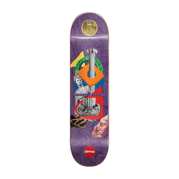 ALMOST X RODNEY MULLEN | RELICS R7 SKATEBOARD DECK. 8.25" X 31.9" AVAILABLE ONLINE AND IN STORE AT MOMENTUM SKATESHOP IN COTTESLOE, WESTERN AUSTRALIA.