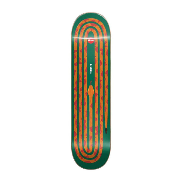 ALMOST X YURI FACCHINI | SNAKE PIT R7 SKATEBOARD DECK. 8.125" X 31.7" AVAILABLE ONLINE AND IN STORE AT MOMENTUM SKATESHOP IN COTTESLOE, WESTERN AUSTRALIA.