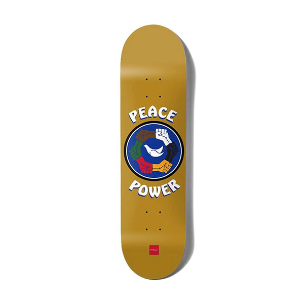 CHOCOLATE - KENNY ANDERSON PEACE POWER SKATE DECK. 8.0" X 31.875" AVAILABLE ONLINE AND IN STORE AT MOMENTUM SKATESHOP IN COTTESLOE, WESTERN AUSTRALIA.