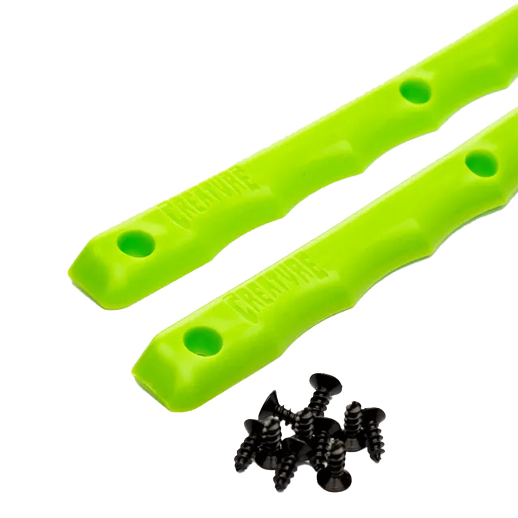 Serrated Locating Rails CREATURE | SERRATED SKATEBOARD RAILS. GREEN / 14.0