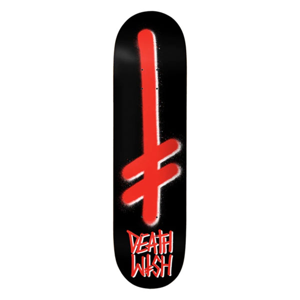 DEATHWISH - OG GANG LOGO SKATEBOARD DECK. WHITE-RED / 8.0" X 31.5" AVAILABLE ONLINE AND IN STORE AT MOMENTUM SKATESHOP IN COTTESLOE, WESTERN AUSTRALIA.