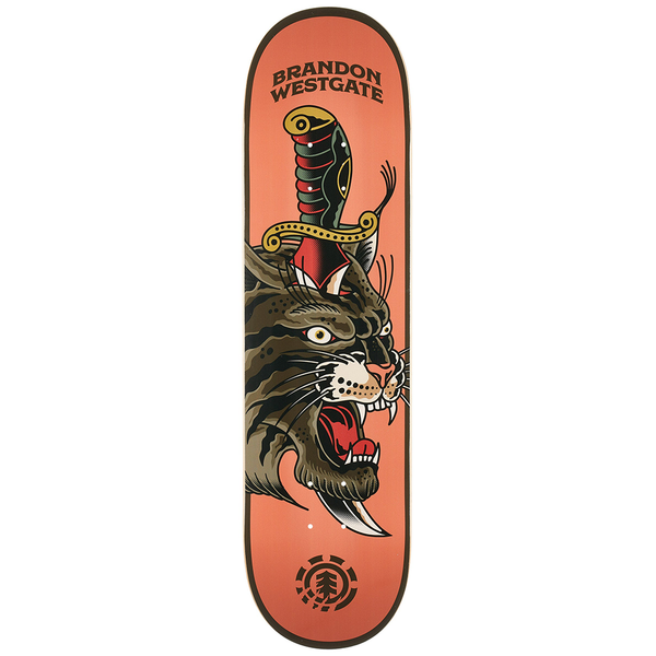 ELEMENT - BRANDON WESTGATE NATURAL DEFENSE SKATEBOARD DECK. 8.25" X 31.933" AVAILABLE ONLINE AND IN STORE AT MOMENTUM SKATESHOP IN COTTESLOE, WESTERN AUSTRALIA.