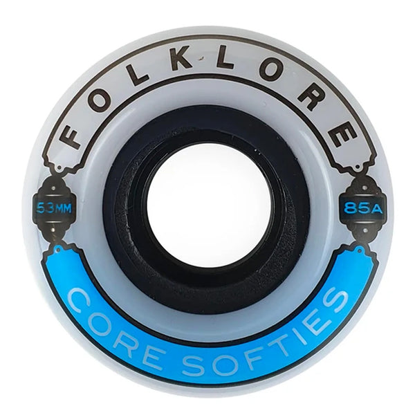 FOLKLORE - CORE SOFTIES SKATE WHEELS. 53MM X 85A AVAILABLE ONLINE AND IN STORE AT MOMENTUM SKATESHOP IN COTTESLOE, WESTERN AUSTRALIA.