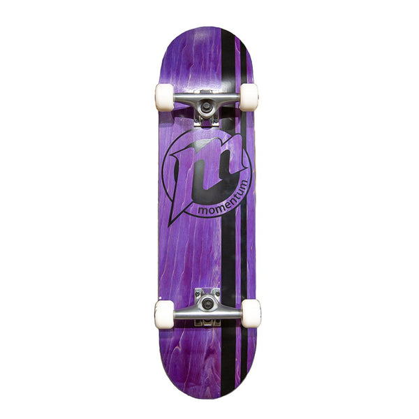 MOMENTUM | CIRCLE LOGO COMPLETE SKATEBOARD. PURPLE / 7.75" X 31.25" AVAILABLE ONLINE AND IN STORE AT MOMENTUM SKATESHOP IN COTTESLOE, WESTERN AUSTRALIA.
