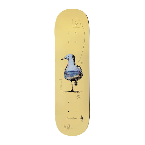 MOMENTUM X JAMES GIDDY | ART SERIES GULL SKATEBOARD DECK. 7.75" X 31.75" AVAILABLE ONLINE AND IN STORE AT MOMENTUM SKATESHOP IN COTTESLOE, WESTERN AUSTRALIA.