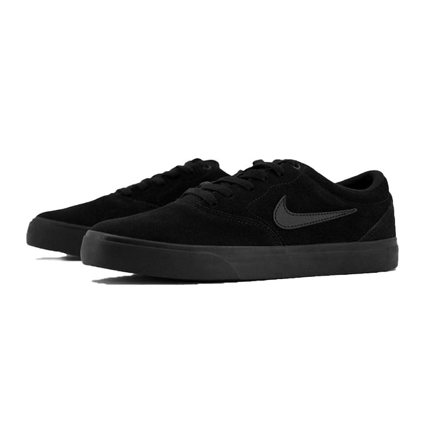 NIKE SB | CHARGE SUEDE. BLACK / BLACK AVAILABLE ONLINE AND IN STORE AT MOMENTUM SKATESHOP IN COTTESLOE, WESTERN AUSTRALIA.