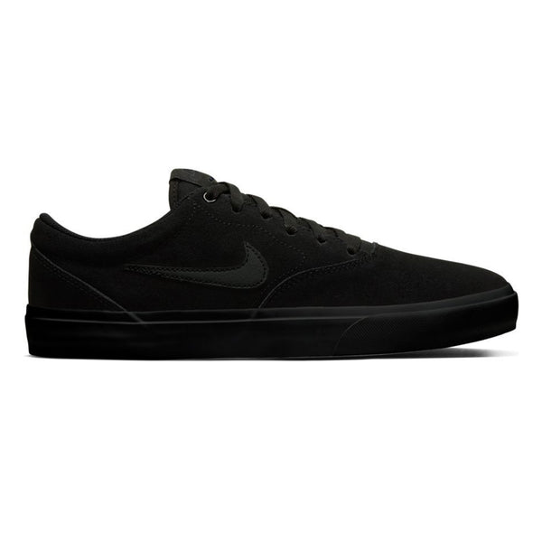 NIKE SB | CHARGE SUEDE. BLACK / BLACK AVAILABLE ONLINE AND IN STORE AT MOMENTUM SKATESHOP IN COTTESLOE, WESTERN AUSTRALIA.