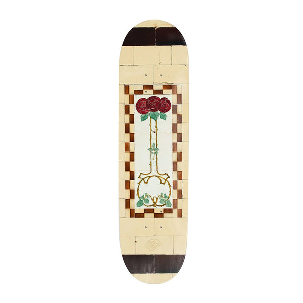 PASS~PORT | TILE LIFE SERIES SKATEBOARD DECK. CREAM / 8" X 31.49" AVAILABLE ONLINE AND IN STORE AT MOMENTUM SKATESHOP IN COTTESLOE, WESTERN AUSTRALIA.