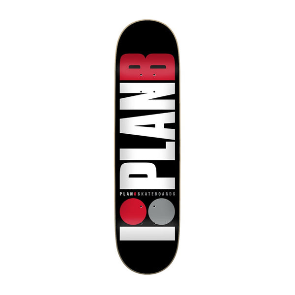 PLAN B - TEAM RED SKATEBOARD DECK. 8.0" X 31.75" AVAILABLE ONLINE AND IN STORE AT MOMENTUM SKATESHOP IN COTTESLOE, WESTERN AUSTRALIA.