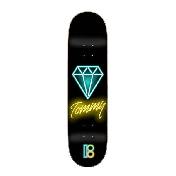 PLAN B - TOMMY FYNN NEON SKATEBOARD DECK. 8.25" X 32.125" AVAILABLE ONLINE AND IN STORE AT MOMENTUM SKATESHOP IN COTTESLOE, WESTERN AUSTRALIA.