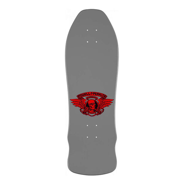 POWELL PERALTA | SKULL & SWORD GEEGAH REISSUE SKATEBOARD DECK. SILVER / 9.75" X 30" AVAILABLE ONLINE AND IN STORE AT MOMENTUM SKATESHOP IN COTTESLOE, WESTERN AUSTRALIA.