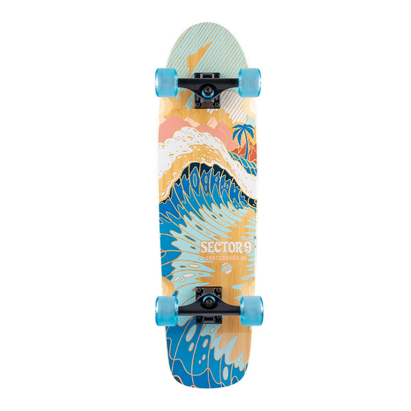 SECTOR 9 | BORA BORA BAMBOOZLER COMPLETE SKATEBOARD. 31.5" X 8.625" AVAILABLE ONLINE AND IN STORE AT MOMENTUM SKATESHOP IN COTTESLOE, WESTERN AUSTRALIA.