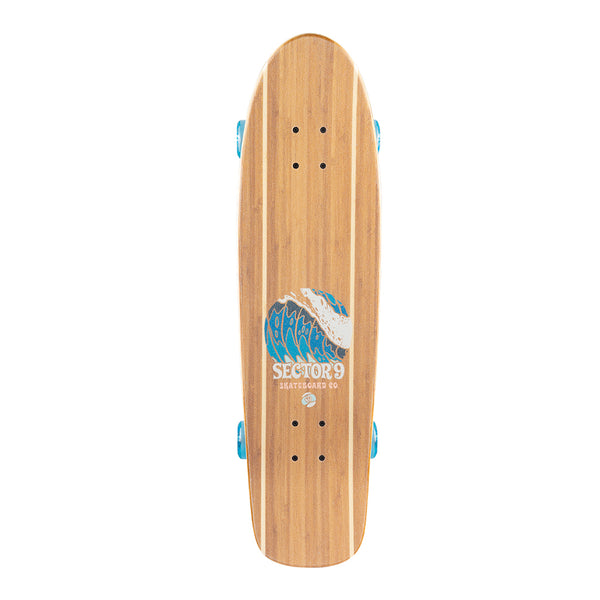 SECTOR 9 | BORA BORA BAMBOOZLER COMPLETE SKATEBOARD. 31.5" X 8.625" AVAILABLE ONLINE AND IN STORE AT MOMENTUM SKATESHOP IN COTTESLOE, WESTERN AUSTRALIA.