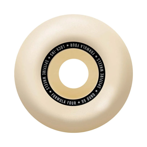 SPITFIRE | FORMULA FOUR LOCK-INS SKATEBOARD WHEELS. 53MM X 99A AVAILABLE ONLINE AND IN STORE AT MOMENTUM SKATESHOP IN COTTESLOE, WESTERN AUSTRALIA.