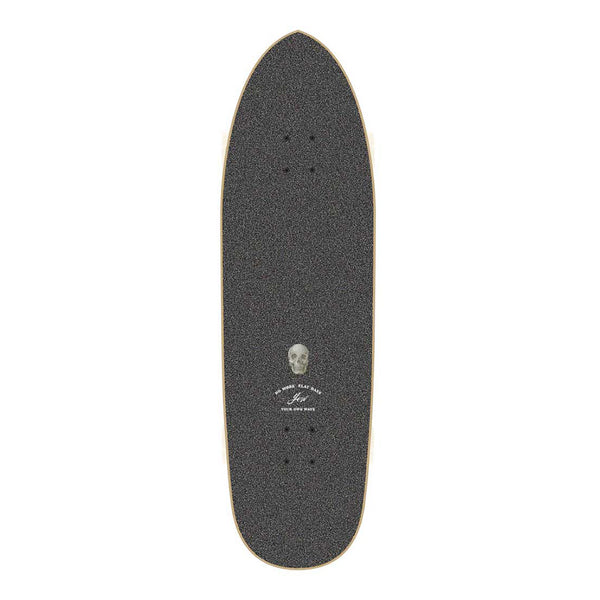 YOW X CHRISTENSON | HOLE SHOT SURF SKATEBOARD. BLACK / 9.85" X 33.85" AVAILABLE ONLINE AND IN STORE AT MOMENTUM SKATESHOP IN COTTESLOE, WESTERN AUSTRALIA.
