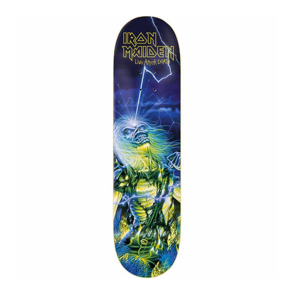 ZERO X IRON MAIDEN | LIVE AFTER DEATH SKATEBOARD DECK. 8.25" X 31.9" AVAILABLE ONLINE AND IN STORE AT MOMENTUM SKATESHOP IN COTTESLOE, WESTERN AUSTRALIA.