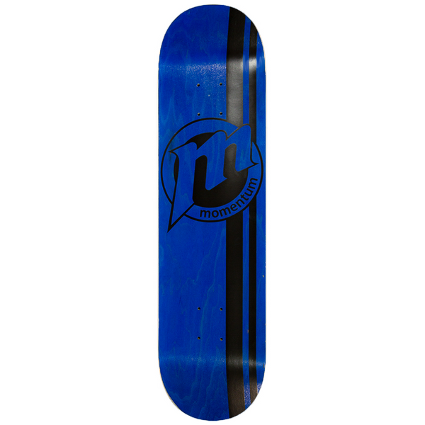 MOMENTUM | CIRCLE LOGO SKATEBOARD DECK. BLUE / 7.75" X 31.25" AVAILABLE ONLINE AND IN STORE AT MOMENTUM SKATESHOP IN COTTESLOE, WESTERN AUSTRALIA.