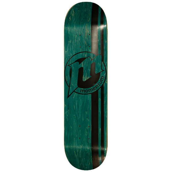 MOMENTUM | CIRCLE LOGO SKATEBOARD DECK. GREEN / 7.75" X 31.25" AVAILABLE ONLINE AND IN STORE AT MOMENTUM SKATESHOP IN COTTESLOE, WESTERN AUSTRALIA.