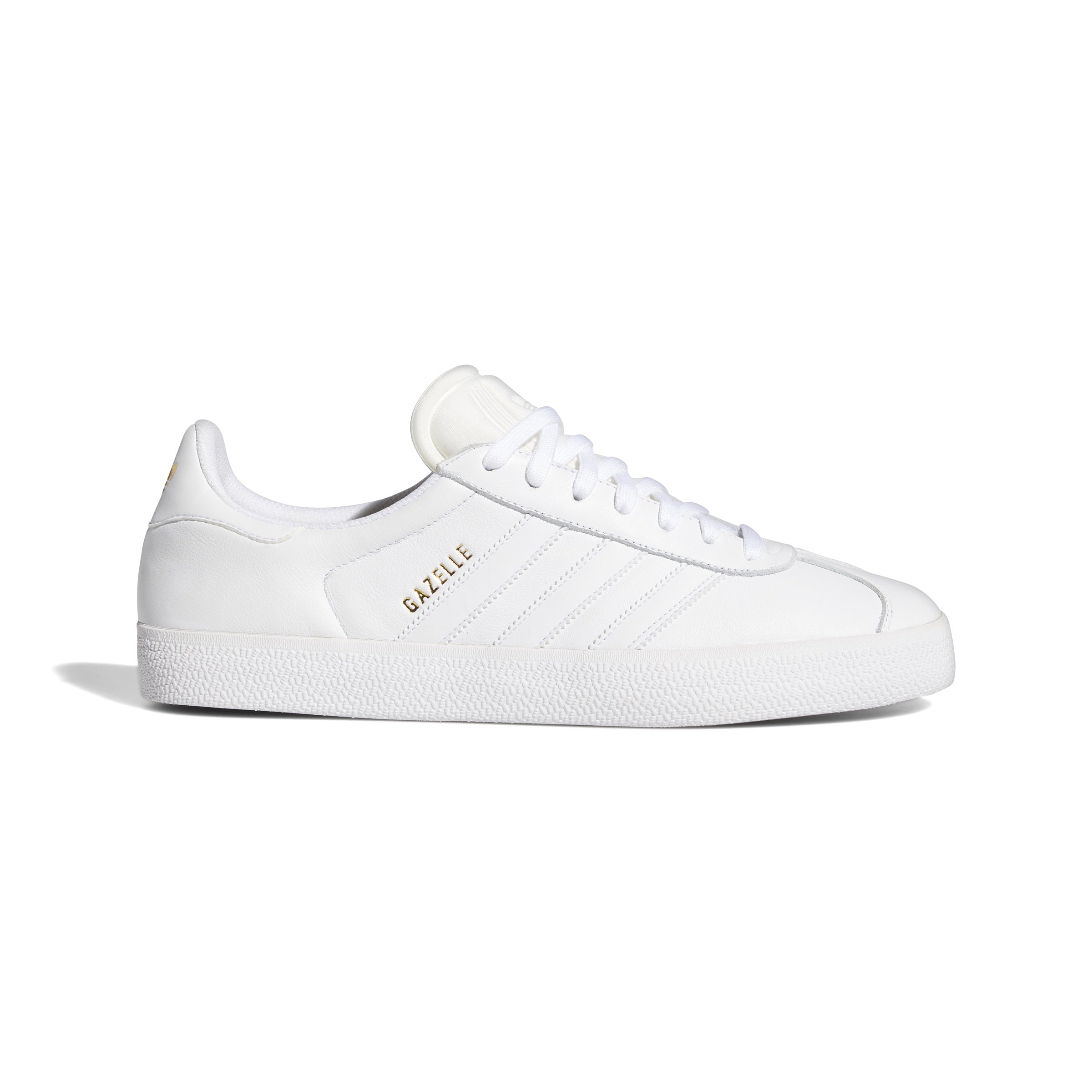 ADIDAS GAZELLE ADV WHITE/WHITE/GOLD – Momentum Skate